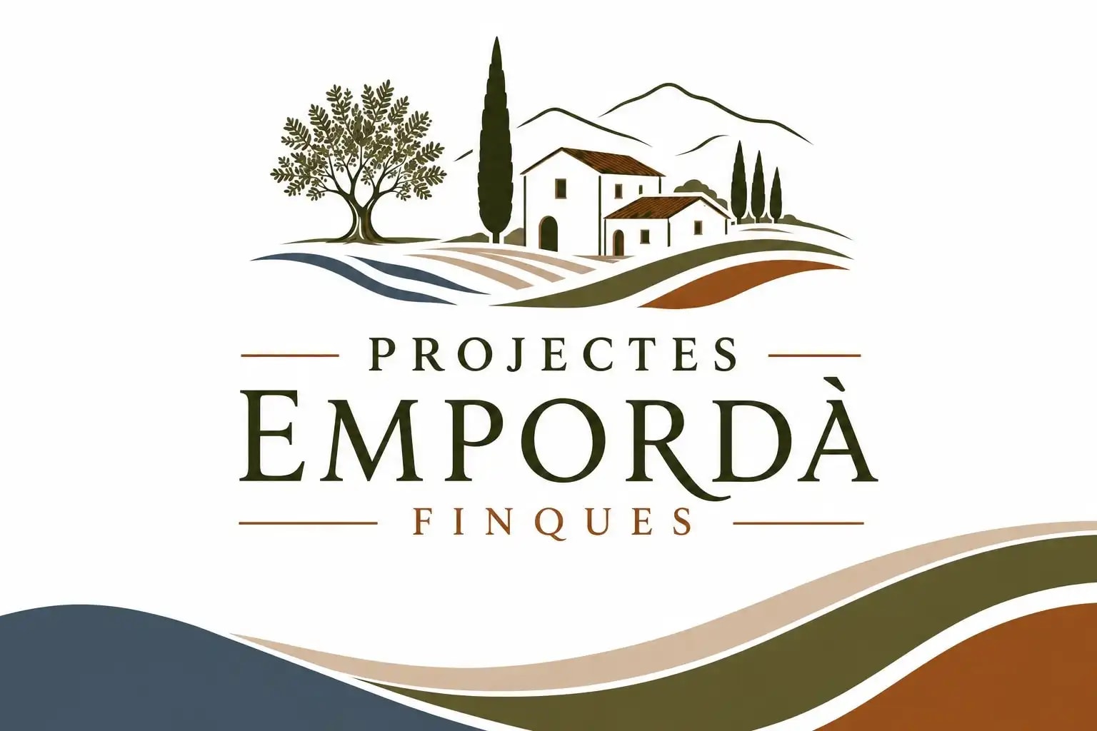 Логотип Projectes Empordà Finques